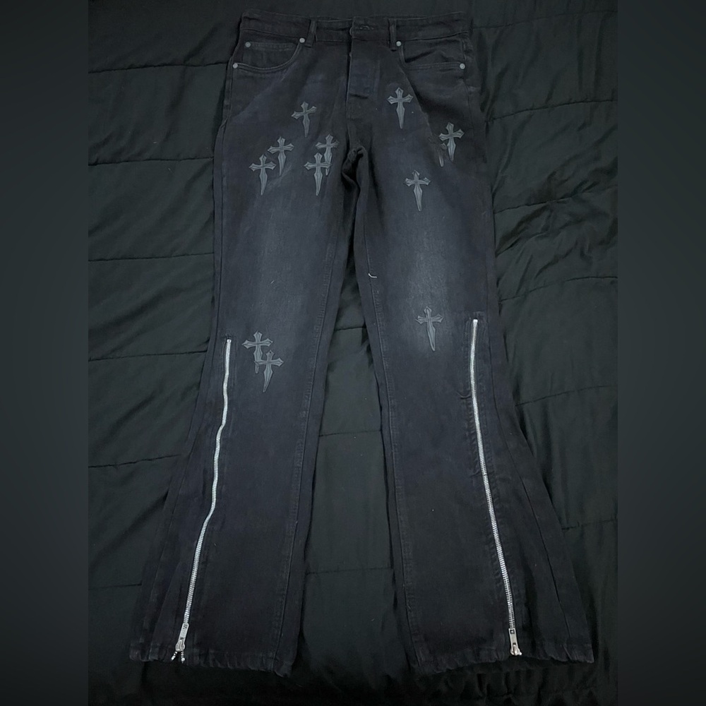 Chrome Hearts Black Slim Jeans